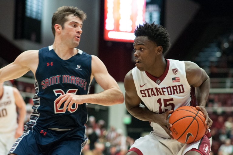 Marcus Allen scored a season-high 13 points in Stanford's third straight loss. (RAHIM ULLAH/The Stanford Daily)