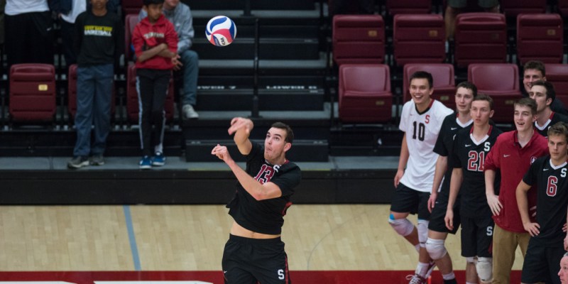 In its back-to-back sweeps against USC and Cal Baptist, Stanford has showcased a consistent offense, spearheaded by senior middle Kevin Rakestraw. Rakestraw sits second in the nation with a .570 hitting percentage and fourth in blocks per set (1.23). (RAHIM ULLAH/The Stanford Daily)
