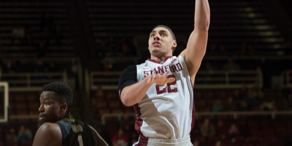 Junior Reid Travis put up 26 points and shot 11-19 from the field in Stanford's 67-74 loss against Arizona. This is his eighth 20-point game of the season. (JOHN TODD/ isiphotos.com).