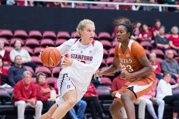 Junior guard Brittany McPhee has taken on a starting role this season for the Cardinal. She is currently averaging 4.8 rebounds and 27.8 minutes per game. (RAHIM ULLAH/The Stanford Daily)