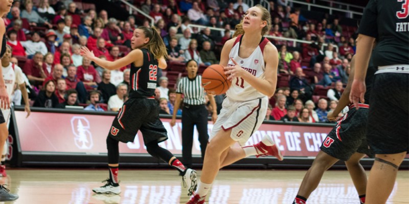 Sophomore forward Alanna Smith has been one of the leading underclassmen throughout the season, averaging 7.7 points per game and 4.9 rebounds each game. (RAHIM ULLAH/The Stanford Daily)