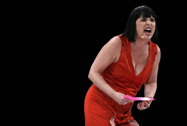 Eve Ensler in "The Vagina Monologues." (Photo courtesy of Sean Gardner, Getty Images)