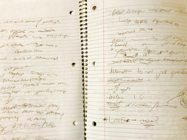When your notes start looking like this, it might be time to pick up a cup of coffee. (CAROLINE DUNN/The Stanford Daily)