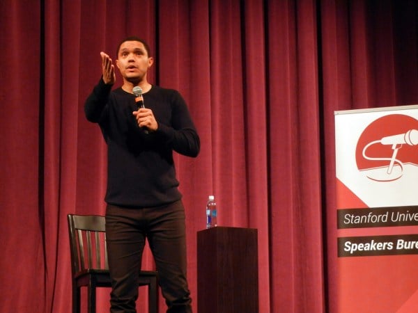 Trevor Noah, host of “The Daily Show,” packed Memorial Auditorium on Saturday (VEDI CHAUDHRI/The Stanford Daily)