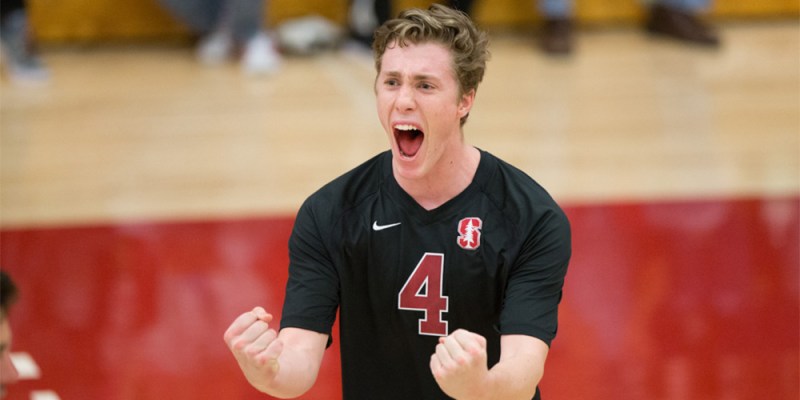 Frehsman Eric Beatty was one of two to be named AVCA First Team High School All-Americans. Beatty has more than proven himself, serving as one of the leading rookies on the team. Underclassmen and upperclassmen alike will be needed to regain momentum in this weekend's matchup. (MIKE RASAY/Stanford Athletics)