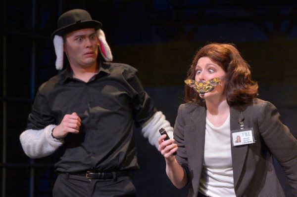 Brendon North and Anne Norland (Clarice Starling) in 'Silence! The Musical.'