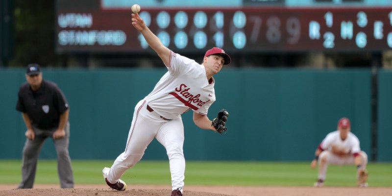 Stanford will look to close out this weekend's three-game series against the Trojans with junior Colton Hock. Hock has had previous success against USC and has been dominant this season with seven saves. (BOB Drebin/ Stanford Athletics).