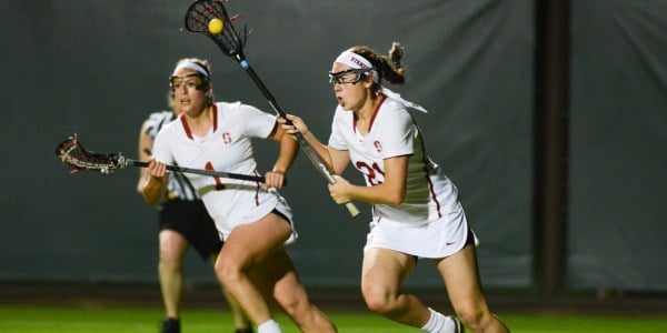 Senior powerhouse attacker. Kelsey Murray, notched an astounding five goals in less than 15 minutes against the Bulldogs. As one of the top scorers, and one of the veterans of the squad, Murray has been a true leader this year. (THE STANFORD DAILY)