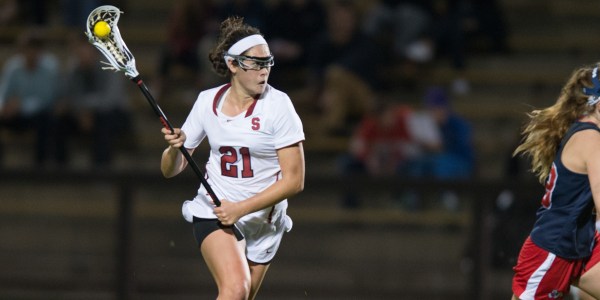 Senior Kelsey Murray has officially stepped into the Cardinal record books, with her 45th goal this season against the Bears on Monday night lifting her career tally over Lucy Dikeou's 124 career goals. (JOHN TODD/isiphotos.com)