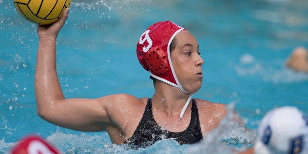 Senior Maggie Steffens has been a key part of the Cardinal's offense throughout the regular season, scoring a team-high 50 goals. The Olympian will attempt to lead Stanford to an MPSF title this weekend in L.A. (LYNDSAY RADNEDGE/isiphotos.com)