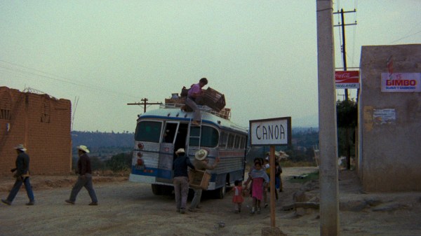 In "Canoa," villagers embark on a bus ride from which they will never return (Courtesy of Janus Films).