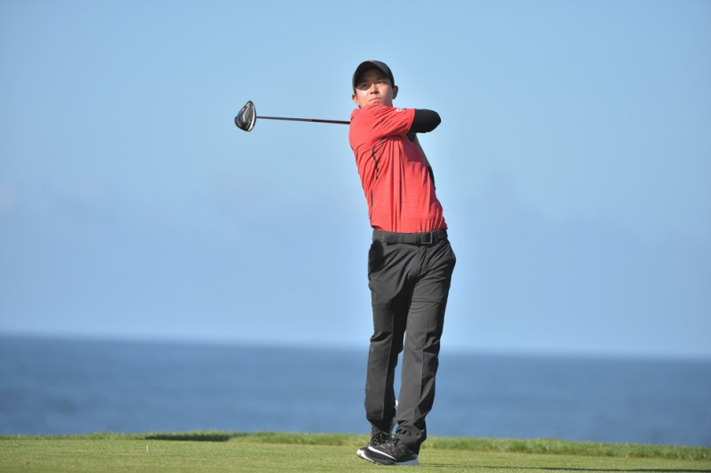 Junior Franklin Huang led the charge for the Cardinal at the Pac-12 Championships, shooting one-under over three rounds to finish tied for second place. (JOHN TODD/isiphotos.com)