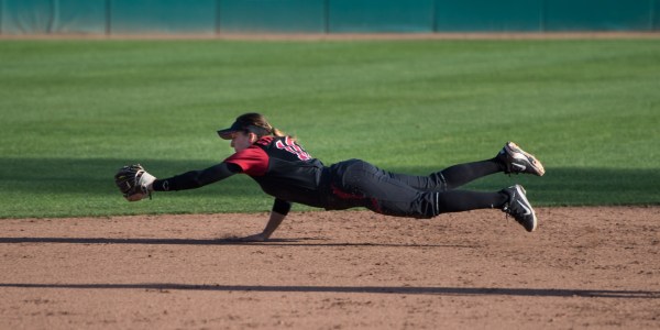 Senior Kylie Sorenson boasted seven RBIs and two runs against the No. 12 UCLA Bruins over the weekend, continuing her hot bat at the plate this season in which the senior averages a team-leading .367. (Karen Ambrose Hickey/stanfordphoto.com)