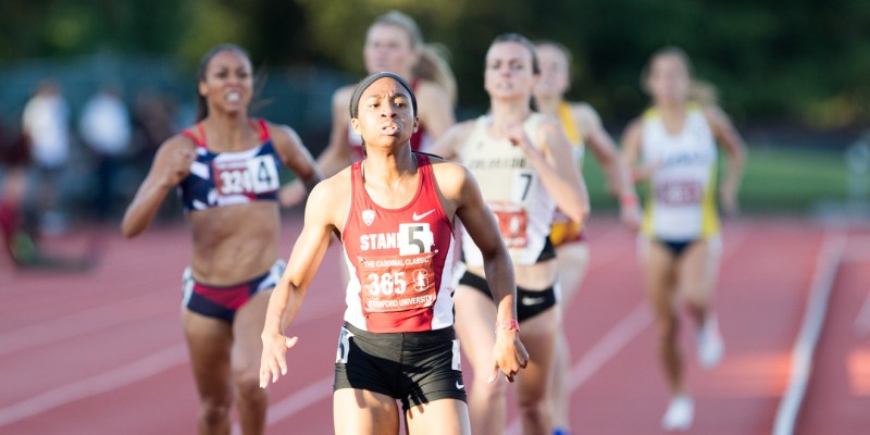 Stanford men’s and women’s track and field will be competing for a Pac-12 title in Oregon this weekend against some of the nation’s best teams. Both teams have athletes competing in top seeds, including seventh seeded Olivia Baker in the 400-meter for the women, and three 400-meter hurdlers for the men. (John P. Lozano/ The Stanford Daily).