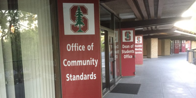Picture of sign saying "Office of Community Standards"