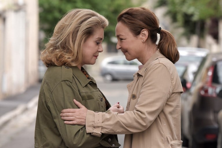 Catherine Deneuve as Béatrice Sobolevski and Catherine Frot as Claire Breton in Martin Provost's "The Midwife." © Michaâl Crotto/Courtesy of Music Box Films