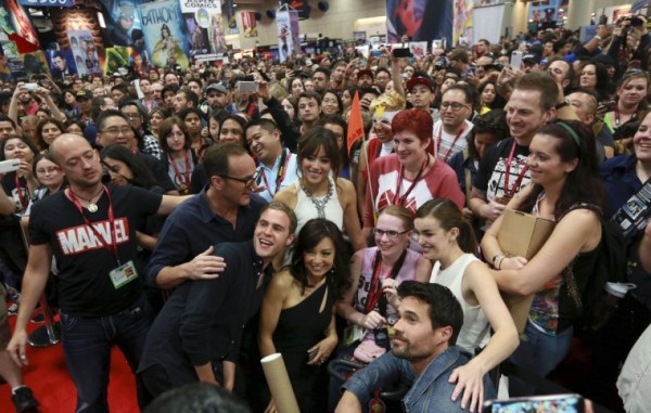The Marvel's "Agents of S.H.I.E.L.D." cast greets fans at the 2014 San Diego Comic-Con, which attracts more than 160,000 attendees each year. (Sandy Huffaker/Reuters)