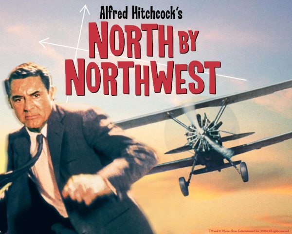 Cary Grant as Roger Thornhill in a promotional poster for "North by Northwest" (Courtesy of Metro-Goldwyn Mayer).