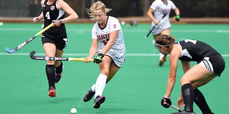 Senior attacker Marissa Cicione scored three goals in Stanford's Thursday win over UMass Lowell. The Cardinal would go on to win two more on their weekend road trip. (HECTOR GARCIA-MOLINA/isiphotos.com)