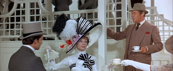 A scene from "My Fair Lady," with Audrey Hepburn (center) and Rex Harrison (right). Photo: Warner Bros/1964.