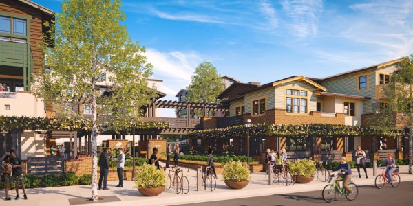 Stanford's Middle Plaza Project in Menlo Park will include housing, office and retail space (Courtesy of Stanford News).