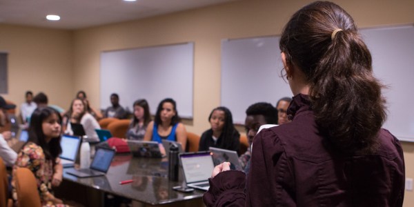 The ninth meeting of the 19th Undergraduate Senate (TIFFANY ONG/The Stanford Daily).