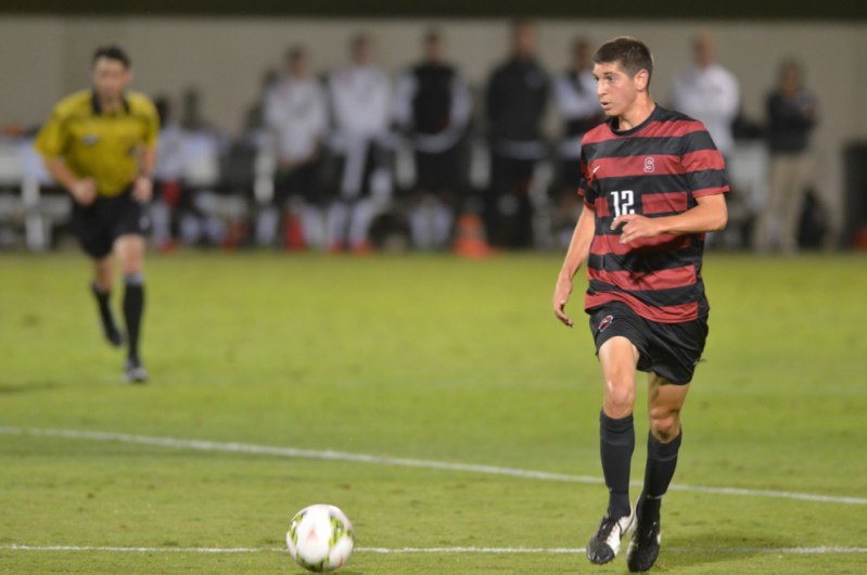 Midfielder Drew Skundrich capped off Stanford's offensive push to erase an early deficit. With his second-half goal, the senior brings his season tally to four. (ERIN ASHBY/The Stanford Daily)