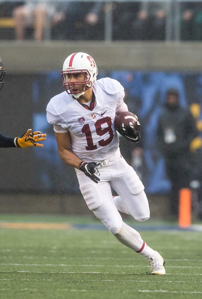 Junior wide receiver J.J. Arcega-Whiteside caught the game-winning touchdown against Oregon State last week.(SYLER PERALTA-RAMOS/The Stanford Daily)