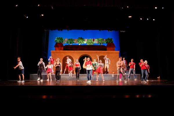 The cast of Gaieties: Bearanormal Activity dances in the opening number. (Courtesy of Frank Chen)