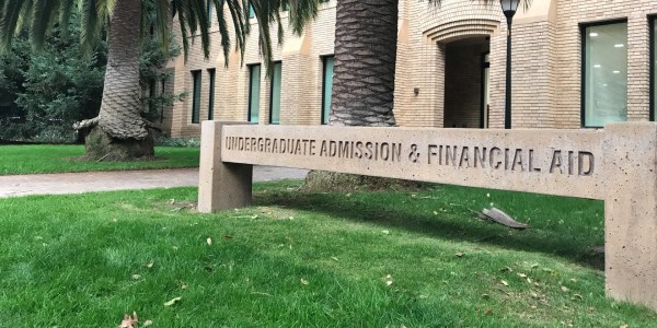 The undergraduate admission office is now letting applicants self-report their ACT and SAT scores rather than requiring official reports from test agencies (COURTNEY DOUGLAS/The Stanford Daily).