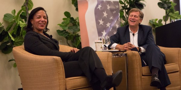 Susan Rice talked politics and policy during her visit to campus this week (TIFFANY ONG).