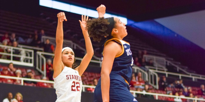 Junior Alexa Romano (above) had 11 points in the Cardinal's exhibition win over USCD, including a clutch three-point shot late in the second quarter. (WAEL ABID/The Stanford Daily)