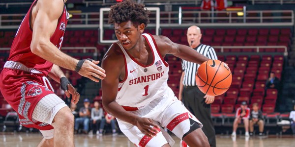 Freshman guard Daejon Davis could be instrumental in Cardinal victories this season. Davis joins a class of highly touted first year players with the Cardinal. (BOB DREBIN/isiphotos.com)