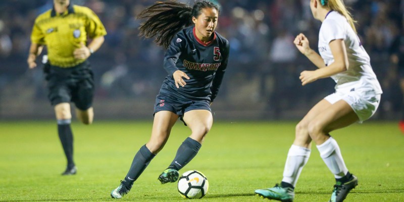 Junior Michelle Xiao (above) became the ninth Cardinal player to record three assists in a game Friday night against Utah Valley. (ERIN CHANG/isiphotos.com)