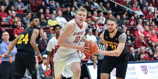 Senior center Michael Humphrey (above) scored 26 points and grabbed 18 rebounds against Pacific.(RAGHAV MEHOTRA/The Stanford Daily)