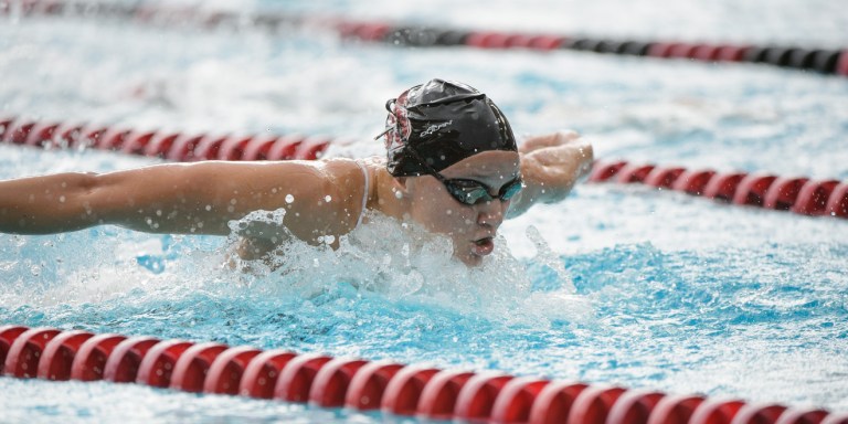 In the wake of superb performances by veterans like Katie Drabot (above), Stanford women’s swimming appears more equipped than ever to make a run at the invitational title on Thursday. (JOHN TODD/isiphotos.com)