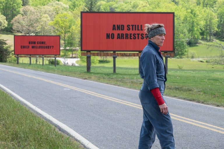 Frances McDormand in the film THREE BILLBOARDS OUTSIDE EBBING, MISSOURI. (Photo: Merrick Morton, 20th Century Fox)