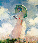 Study of a Figure Outdoors: Woman with a Parasol (Facing Left)/Courtesy of Wikimedia Commons