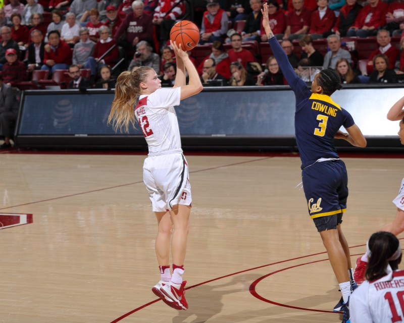 Brittany McPhee returned to the Stanford lineup on Thursday after missing more than a month of action. Nontheless, the senior's 27-point performance was not enough to overcome an undefeated Tennessee team. (BOB DREBIN/isiphotos.com)