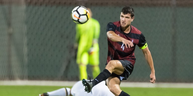 Senior defender Tomas Hilliard-Arce (above) scored the opening goal in the Cardinal's 2-0 victory over first-seeded Wake Forest in the NCAA quarterfinal.(JIM SHORIN/isiphotos.com)