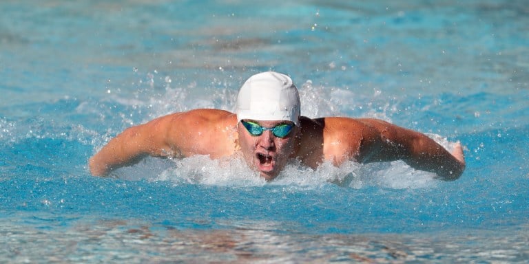 Sophomore Grant Shoults placed first in the 500- and 1650-yard freestyle individual events at the Texas Invitational this past weekend. As a whole, the Cardinal dominated the Freestyle races, taking 4/7 of the top spots in all three races. (HECTOR GARCIA-MOLINA/isiphotos.com)