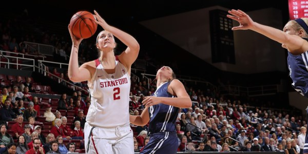 Shannon Coffee (#2 above) came off the bench against Arizona and contributed two points and three rebounds in three minutes. The veteran has been a consistent contributor off the bench.