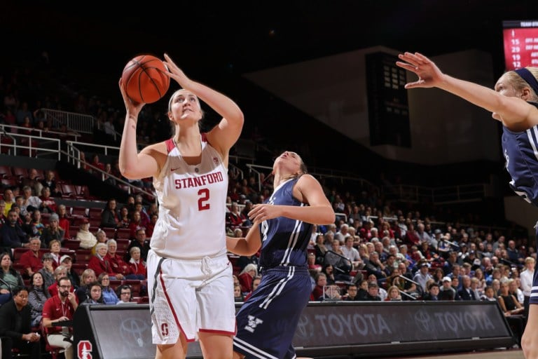 Despite junior's Shannon Coffee (above) 14 points scoring performance, the Cardinal weren't able to contain the Bears. (BOB DREBIN/isiphotos.com)