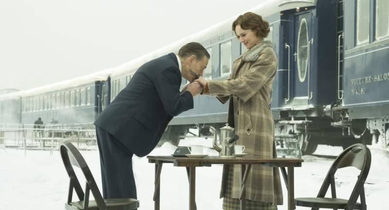 Kenneth Branagh and Daisy Ridley in "Murder on the Orient Express." (Courtesy of 20th Century Fox)