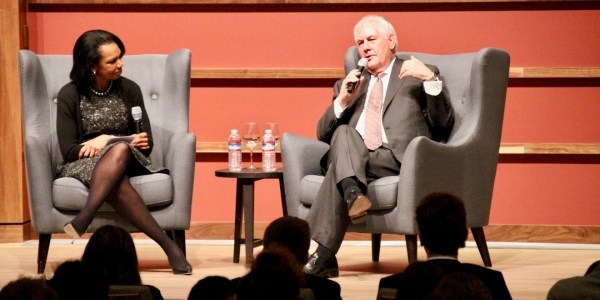 U.S. Secretary of State Rex Tillerson spoke Wednesday at the Hoover Institution (ANDREW SOLANO/The Stanford Daily).