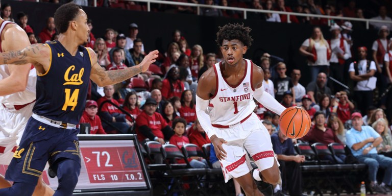 Freshman guard Daejon Davis (1) took his game winner from just beyond half court to defeat USC on Sunday in Maples.(BOB DREBIN/isiphotos.com)