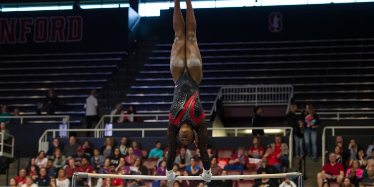 Senior Elizabeth Price (above) has been a staple for women's gymnastics since her freshman year. This year she will be supported by a new head coach and six freshman.(KAREN AMRBOSE HICKEY/isiphotos.com)