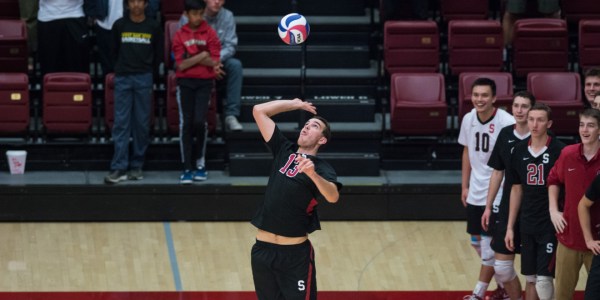 Fifth-year senior middle blocker Kevin Rakestraw (above) did everything he could to keep Stanford in the game with a team-high nine kills and a season-high four digs. (RAHIM ULLAH/The Stanford Daily)