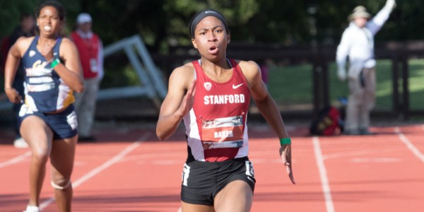 Leading the women’s team in the Power Five Invitational, senior Olivia Baker will compete in the 800 meter. Baker is coming off a victory in the 600m just last week at an Indoor Preview Meet and is a four-time NCAA 800 meter finalist. (JOHN P. LOZANO/Stanford Athletics).