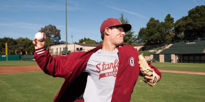 After an unbelievable freshman year that saw an ERA  of 2.48 and 76 strikeouts, Tristan Beck was out his sophomore year due to injury. Now, the junior right-handed  pitcher is ready to step back onto the mound. (RAHIM ULLAH/The Stanford Daily)